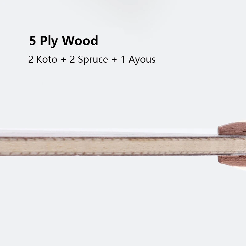 KOKUTAKU الهجومية الكلاسيكية OC 5 الخشب تنس الطاولة بليد مضرب 5 رقائق الخشب حلقة هجوم بينغ بونغ الخفافيش مجداف