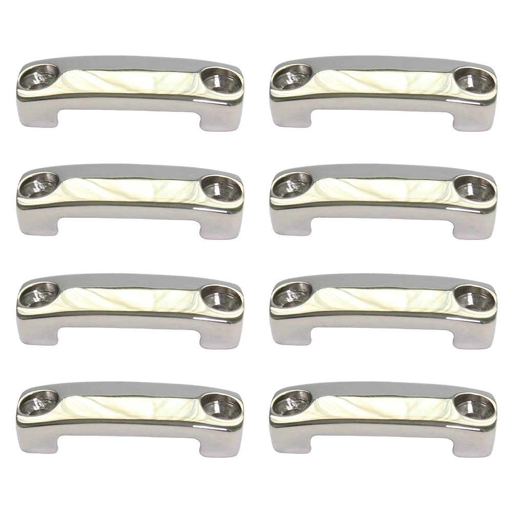 8Pcs Boat Fender Lock Eye Strap Loop Tie Down Anchor Rope 316 Stainless Steel Modification Accessories