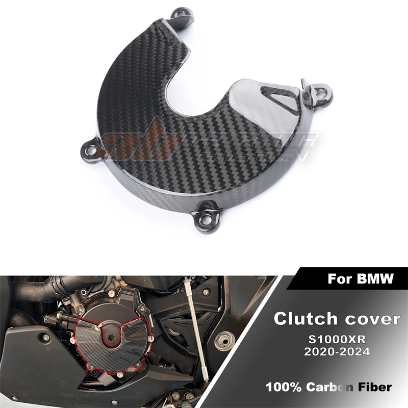 

For BMW S1000XR 2020-2024 Left Side Alternator Cover Engine Cover Cowling Full Carbon Fiber 100%