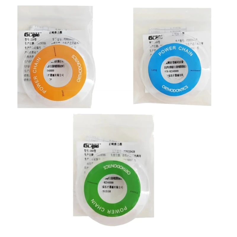 

Стоматологические материалы, резиновая цепочка, ортодонтическое эластичное кольцо, средней длины, на короткие расстояния, прозрачные эластичные тяговые лабораторные инструменты