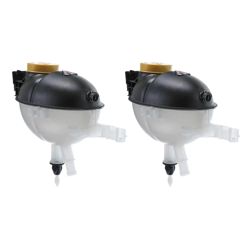 2X Car Coolant Recovery Expansion Tank For Mercedes Benz C250 C300 C350 204T 2045000749