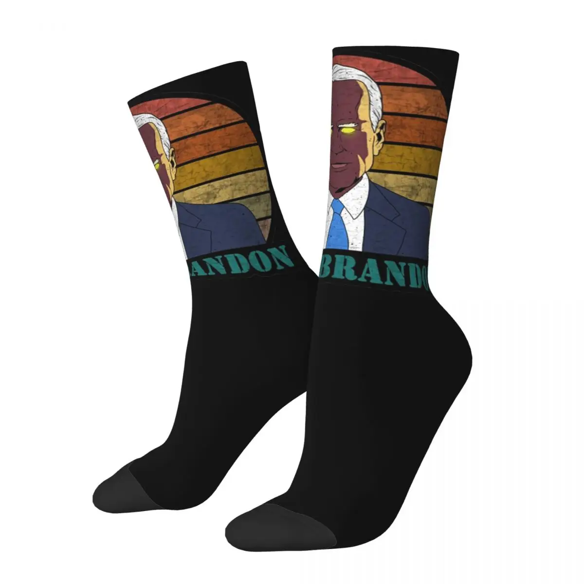 Darkness Biden Dark Brandon 2024 cosy Unisex Socks,Warm Happy 3D printing Socks,Street Style Crazy Sock