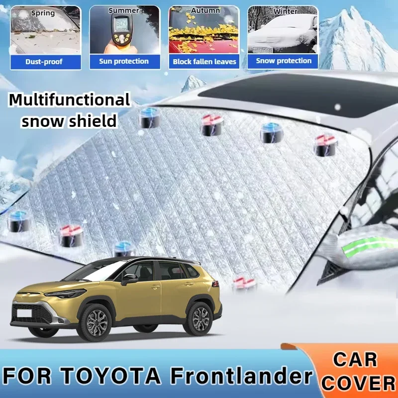 

Thickened Car Now Sunshade Windshield Cover With 5/9 Magnets UV Protection Anti Snowboard Sunlight For TOYOTA Frontlander
