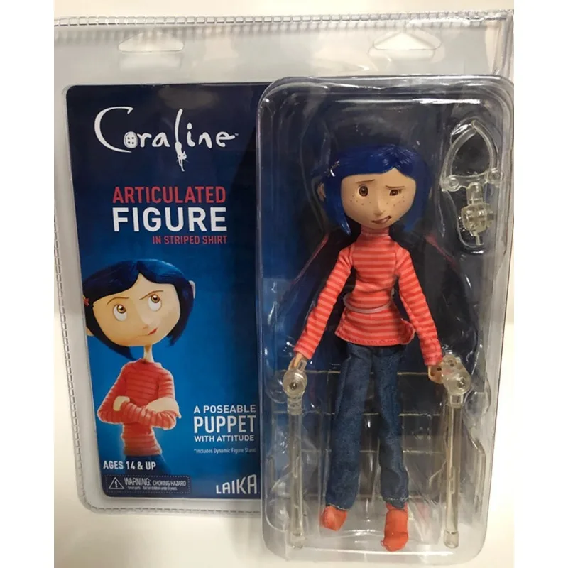 2026 New Anime Coraline Raincoat Version Kawaii Q Version Figure PVC Model Toys Doll Ornament Gifts view 3