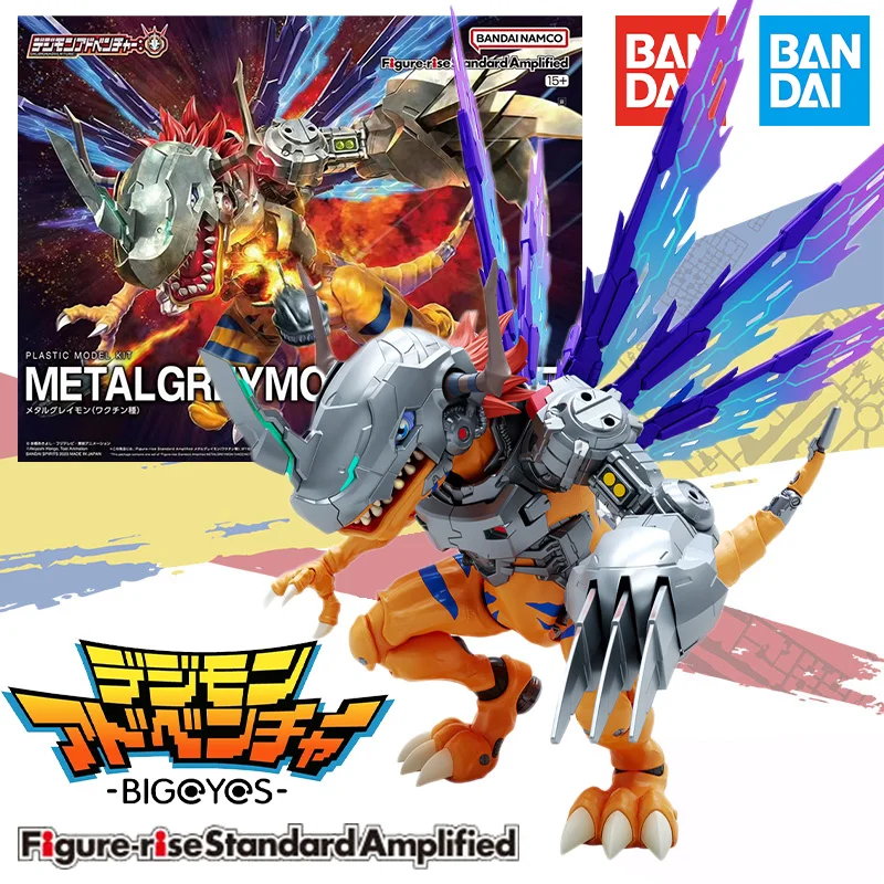 

Bandai Figure-rise Standard Amplified FRS Digimon Adventure METALGREYMON Anime Action Figure Assembly Model Kit Robot Toy Gifts