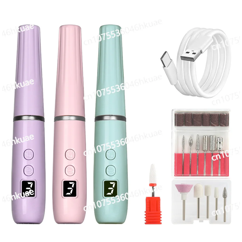 Portable Nail Grinder Long Battery Life Professional Nail Grinder Rechargeable Nail Grinder