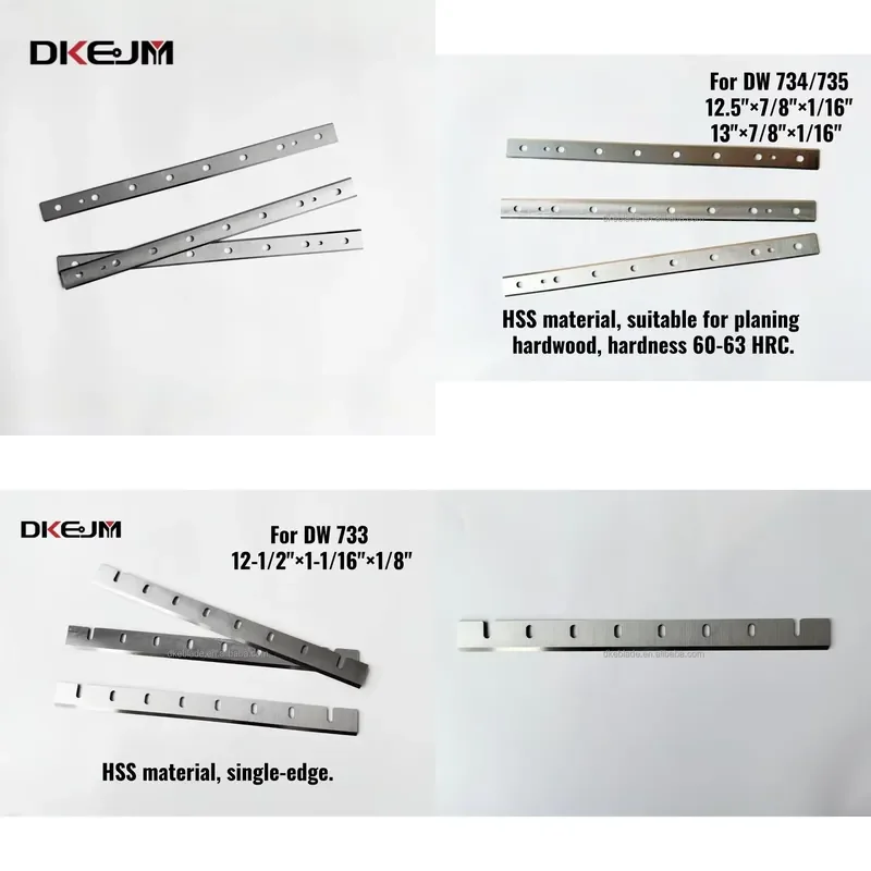 Servicios de Dibujo Personalizado, Cuchillas HSS para Cepilladoras DW735 DW734 DW733, Cuchillas para Cepillar Madera, Cuchillas de Corte para Maquinaria de Carpintería