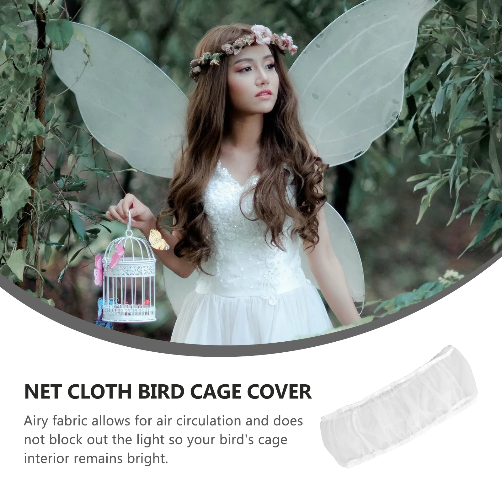 

Mesh Bird Cage Skirt Net Cover Birdcage Large Dust-proof Floor Protector Small Skirts Covers