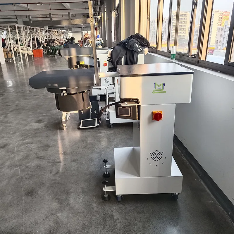 Clothing enterprise sweatpants threading double direct drive automatic rope threading machine