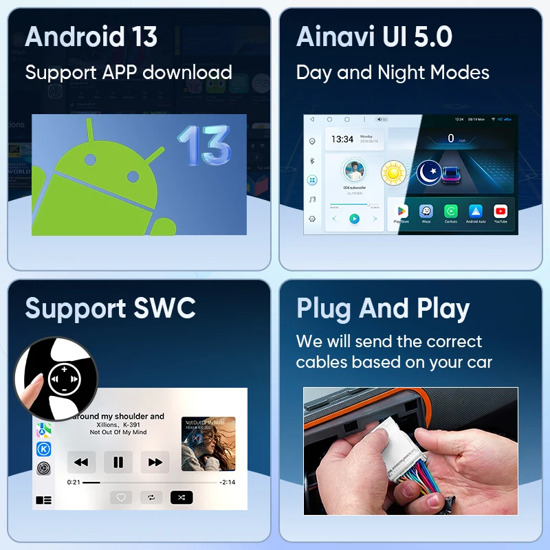 راديو السيارة AINAVI لرينو كليو 4 2012 2014 2015 2016 2017 2018 اللاسلكية Carplay أندرويد السيارات السيارات الوسائط المتعددة Autoaudio 2 DIN #6