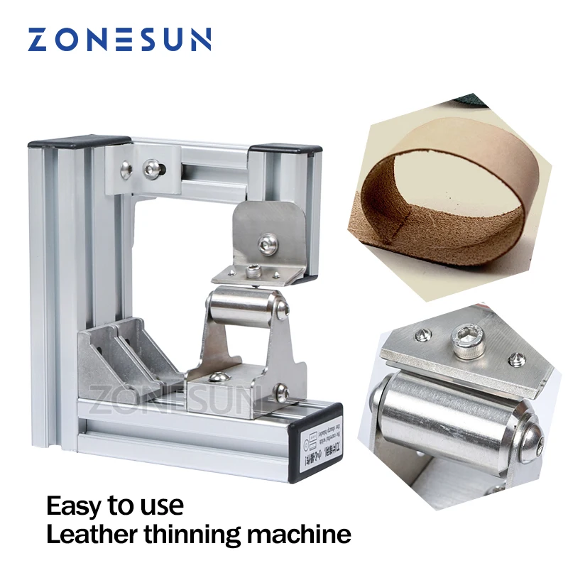 Zonesun Leather Skiver Leather Peel Tools Peeler DIY Shovel Skin Machine Leather Splitter Peeling Leather Edge Skiver