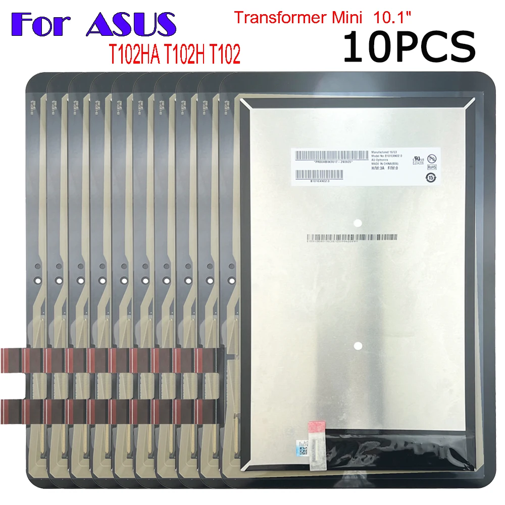 

10PCS AAA+ For ASUS TransFormer Mini 10.1" T102HA T102H T102 HA LCD Display Touch Screen Digitizer Glass Assembly Repair Parts