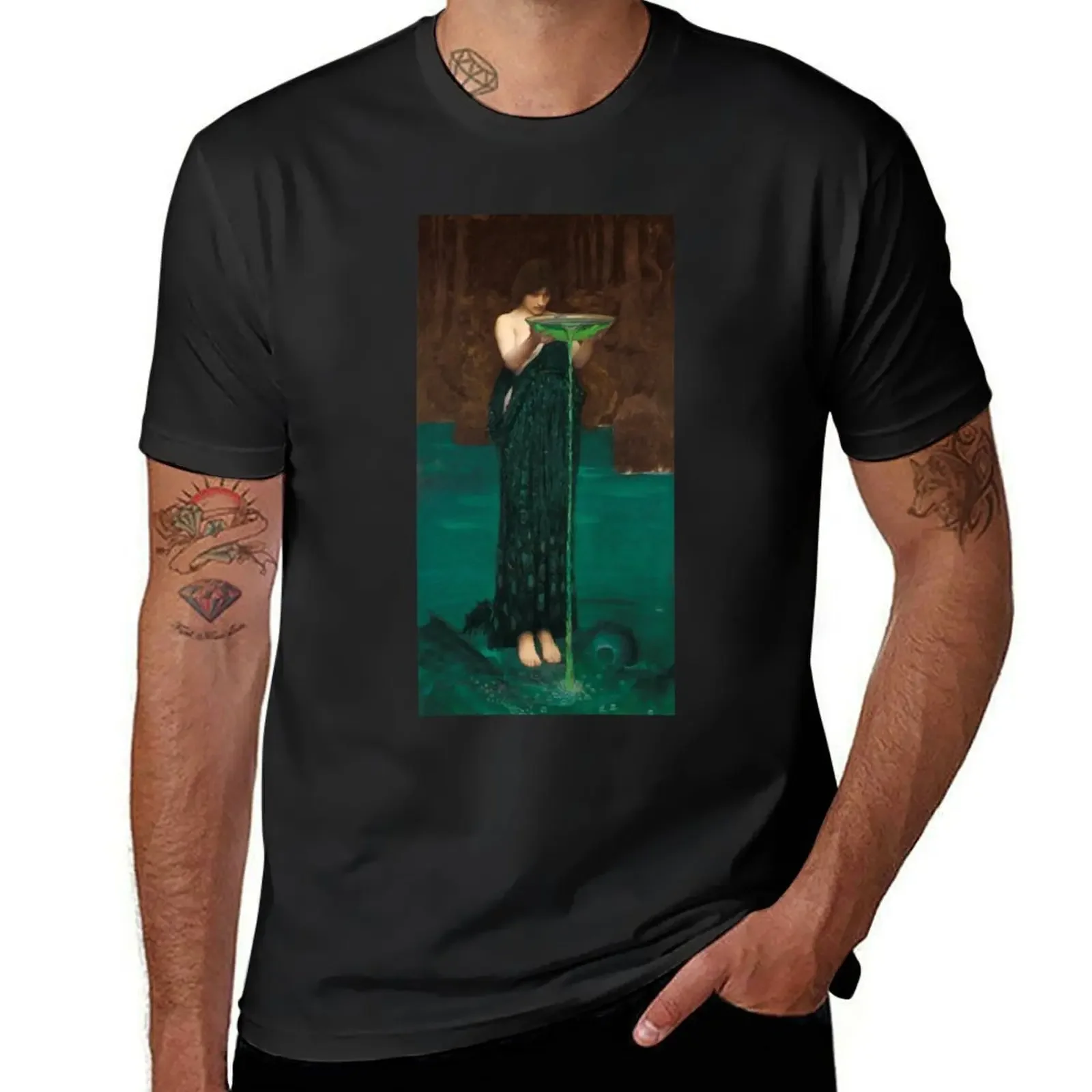 

Circe Invidiosa by John William Waterhouse, 1892 T-Shirt cute tops customizeds custom t shirt mens graphic t-shirts anime