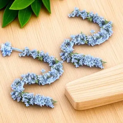 

2pcs Flower Vine Artificial Wedding Artificial Hanging Flower Decor Hanging Garland Imitation Rattan Vine Home Garden