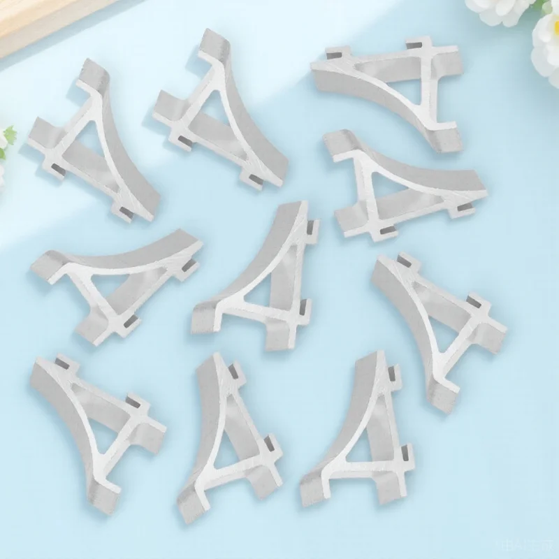 

10Pcs Stainless Steel Freezer Shelf Clips Aluminum Refrigerator Clamp Durable Easy Install Long Lasting Freezer Shelf Clip