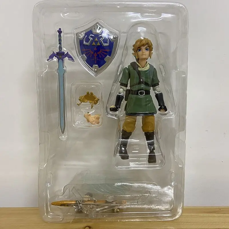 Luxuriöses Skyward-Schwert Figma 320 Link Zelda Twilight Princess DX Ver. Actionfigur Breath Of The Wild Figura Modellspielzeug 16CM – Detail 19