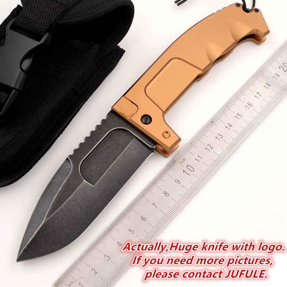 JUFULE Tanto Rao / Drop Rao2 Drop Blade N690 Aluminum Handle Hunting Camping Outdoor Tactical Survival EDC Tools Folding Knife - view 2