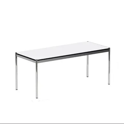 Medieval writing desk stainless steel rectangular conference computer desk