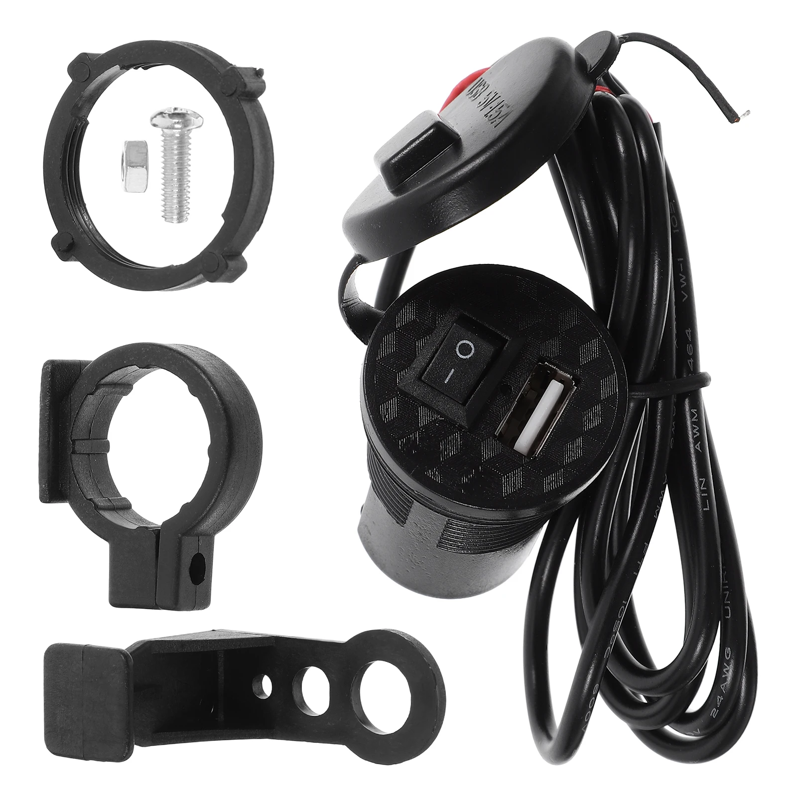 

Waterproof Motorcycle Usb Phone Adapter Motocross Motorbike Accessories Fast Charging Outdoor Use Sturdy Rubber Long