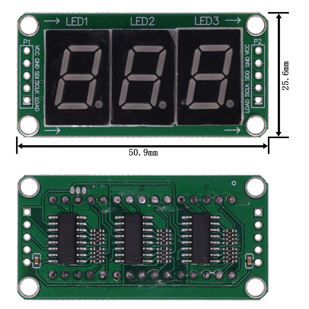 Static drive 2 3 4 segment Digital Tube LED Display Module 2 Digital 74HC595 tube 100% new original