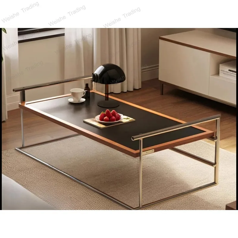 Coffee table living room home small apartment tea table designer retro solid wood tea table