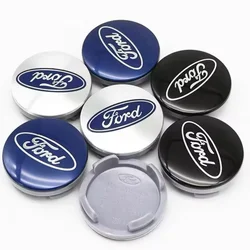 4Pcs Car Logo Wheel Hub Center Caps Decoration Accessories For Ford Focus Fiesta Puma Ranger Kuga MK7 MAX F150 Mondeo Escape