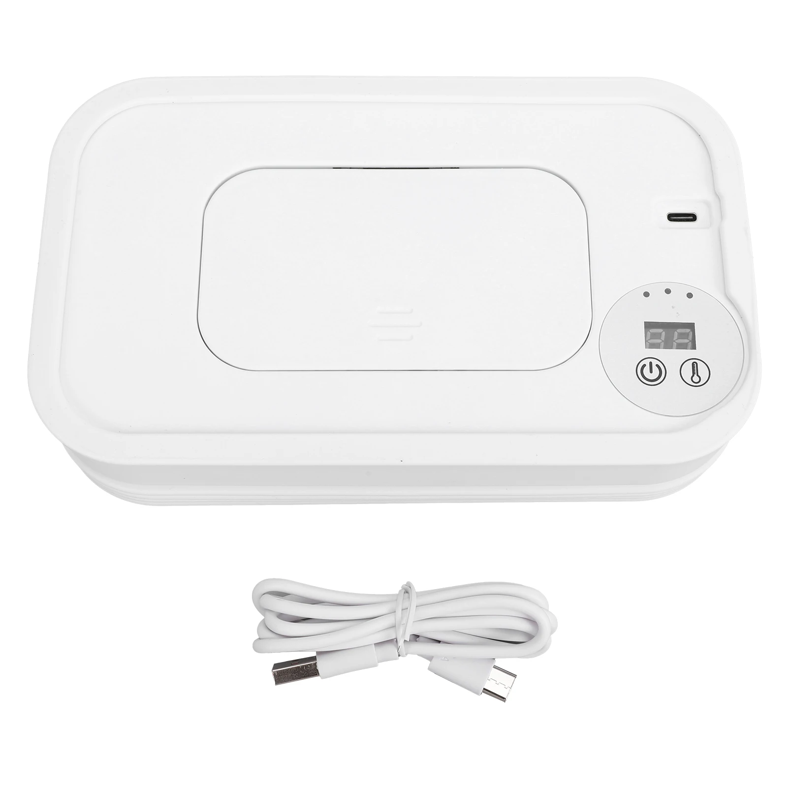 طوي مسح دفئا مناديل مبللة دفئا 3 إعدادات درجة الحرارة شاشة ديجيتال طوي المحمولة USB مسح سخان وموزع #2