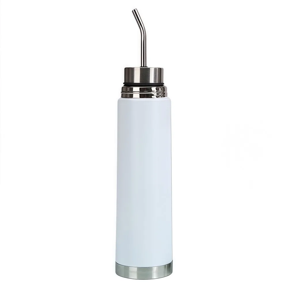 NUEVA Botella de Mate de Acero Inoxidable 2 en 1 con Vaso Térmico Integrado y Pajita, 500ml/750ml, Vaso al Vacío Unisex