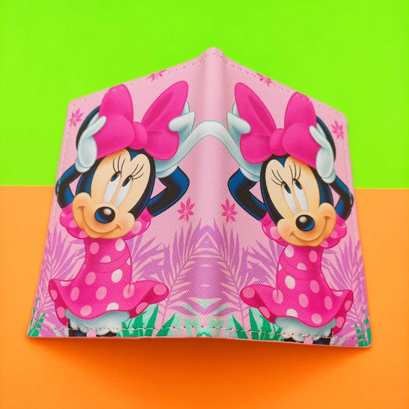 Disney Minnie Travel Passport Holder Wallet Unisex Business Multifunction ID Credit Card Purse Organizer Case Small  Gift