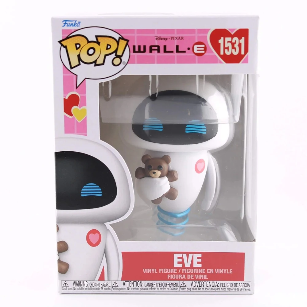 Disney WALL·E Robot EVE Action Figures Funko Pop Anime Figureine Model Toys Cartoon Limited Edition Doll Toys Valentine Gifts