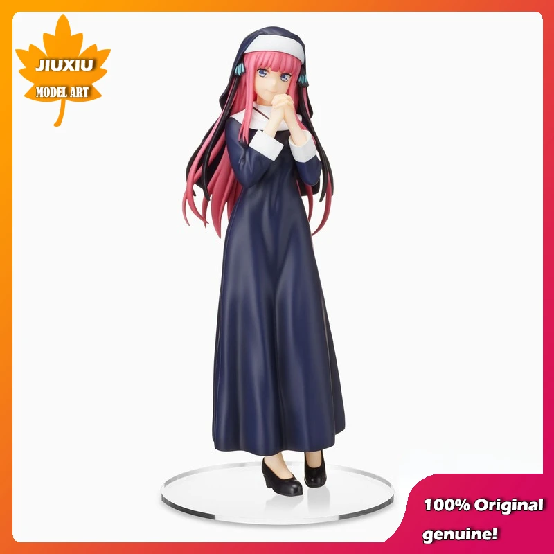 100% originale: Kawaii girl Nakano Nino Nun dress 21cm PVC Action Figure Anime Figure Model Toy Figure Collection Doll Gift