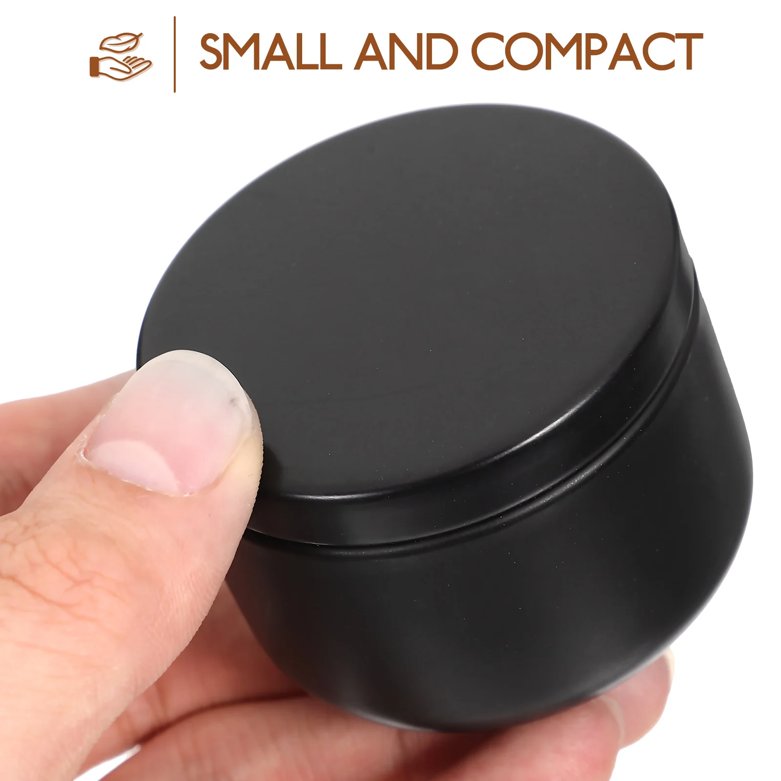 

10Pcs Tea Canisters Tinplate Airtight Storage Jars for Loose Leaf Tea Coffee Powder Sugar Container Portable Organizer