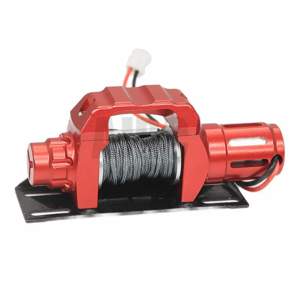 Metal Automatic simulation Simulated Winch for 1/10 1/8 RC Crawler Car Axial SCX10 III 90046 D90 TRX4 TRX-6 D110 90046 Redcat