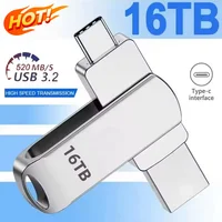 Nuevos unidades Flash de 16TB, transferencia USB de alta velocidad, tarjeta de memoria Pendrive de Metal, memoria Flash Disk, Memoria, resistente al agua 2026