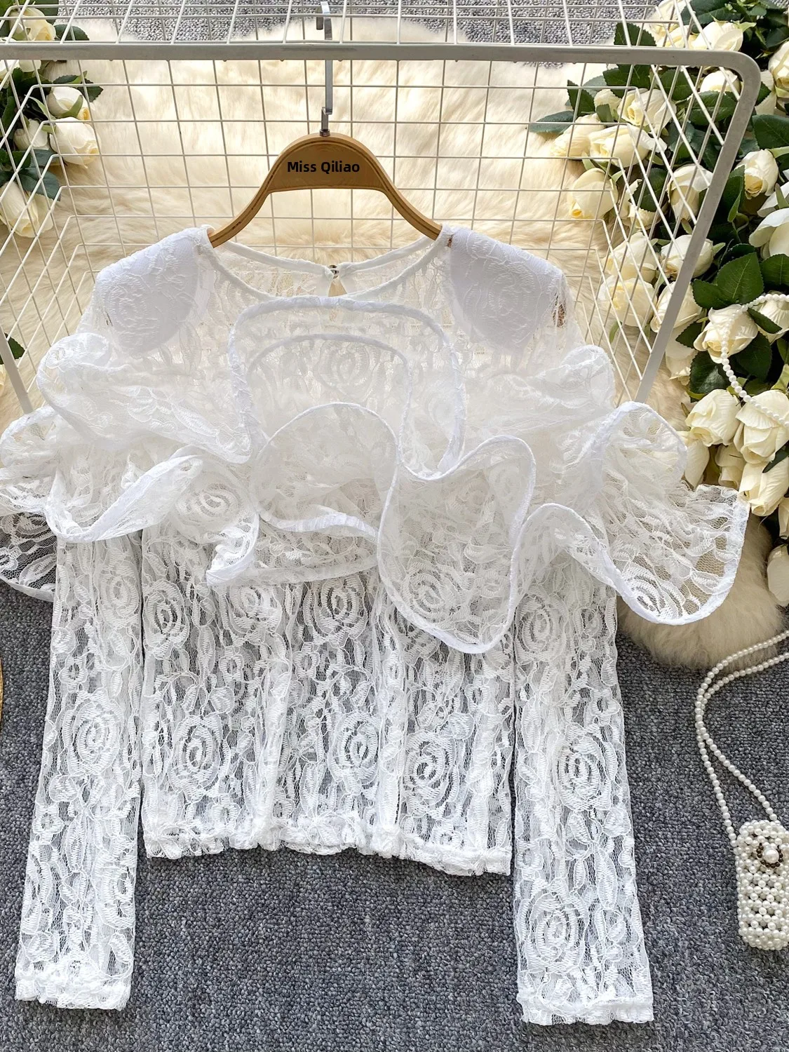 

Женское длинное кружево European Sle irt 2025, новый дизайн Sensation, маленькое кружево 3D, прозрачный Sle