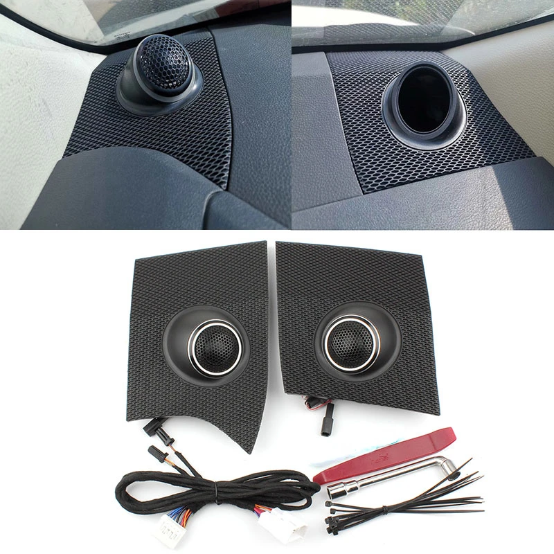 Para toyota corolla 2019-2024 lhd interior do carro painel frontal alto-falante tweeter tampa de áudio painel de guarnição modificado