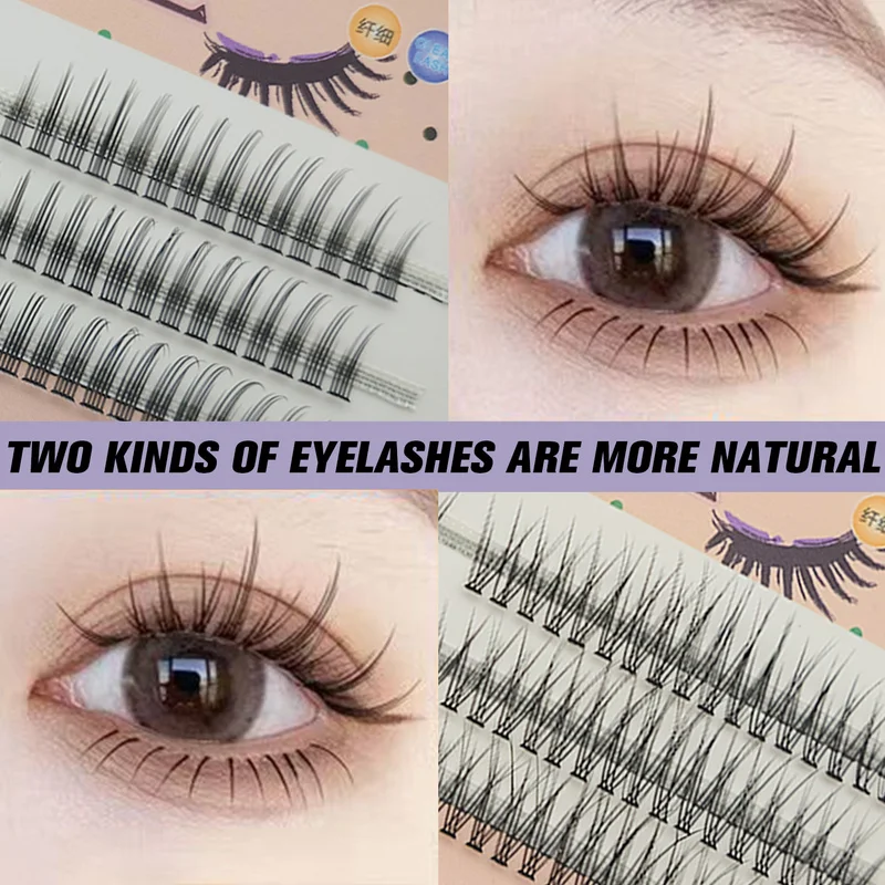 Manga Lashes 3 Reihen 3D Faux Nerz Wimpern Natürliche falsche Wimpern Anime Wimpern Weiches Licht Natürliche Wimpern Verlängerung Make-up – Detail 25
