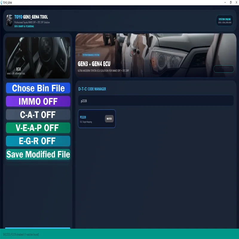 Für Toyota ITCARDAIG TOYO GEN3 GEN4 NEUES TOOL Software für Lexus Advanced ECUs für Komplexe Wegfahrsperren-Systeme Fehlercode P-Codes – Detail 6