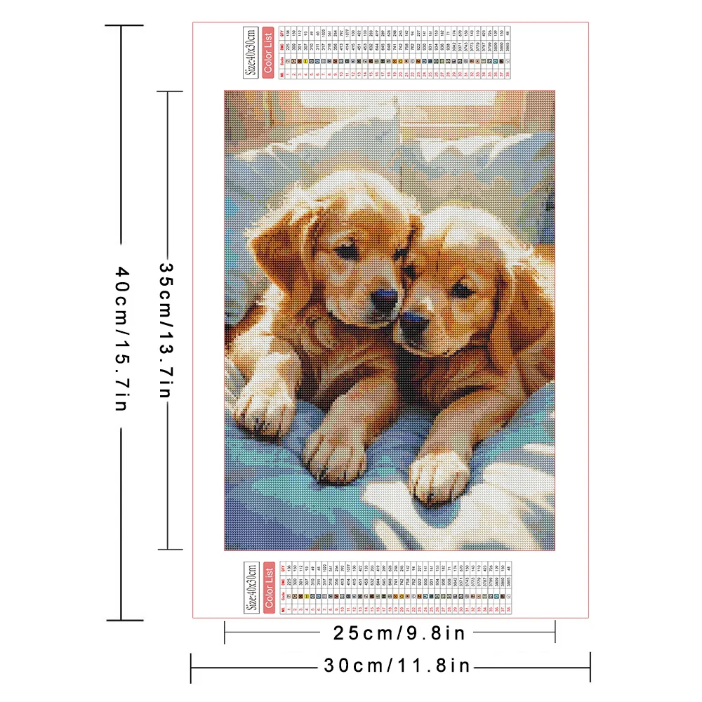 AZQSD Diamond Embroidery Sale Dog Animal Picture Of Rhinestones 30x40cm Painting Cross Stitch Kits Home Decor Full Round Drill