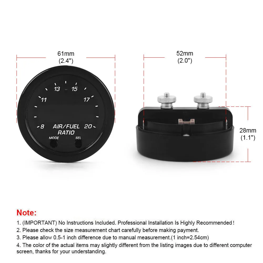 New High Quality 30-0300 X-Series Wideband O2 Air Fuel Ratio Gauge Kit LSU 4.9 0258017025 Oxygen Sensor For Car Oxygen Sensor