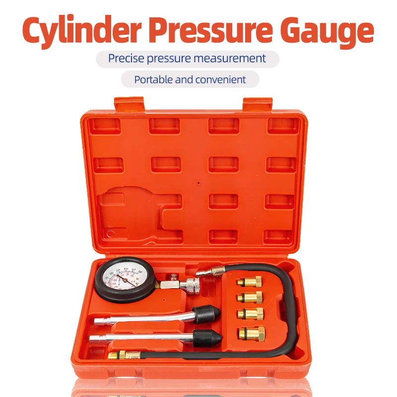 

Car Fuel Rapid Cylinder Pressure Gauge Multi-Function Pressure Tester Set Diagnostic Repair Tool Kit for Automotive Maintenance