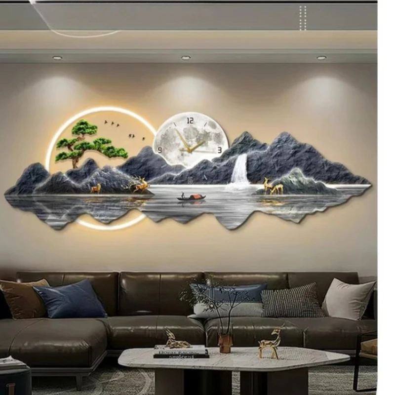 Smartlife التوصيل الأوروبي على مدار الساعة اللوحة مضيئة عرض الصوت الحديثة الفاخرة ساعة حائط المطبخ الجمالي Wanduhr جدار ديكور