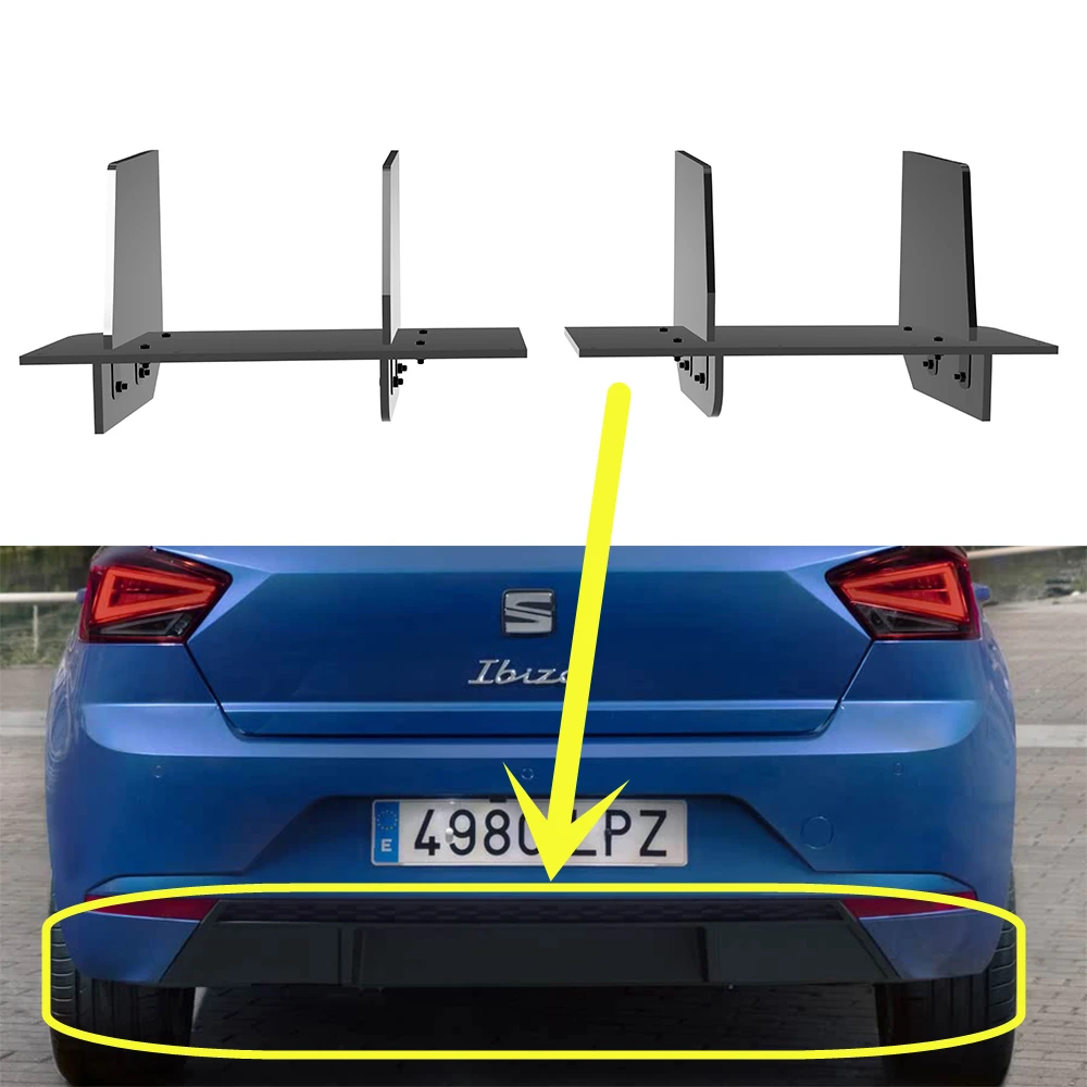 

Для Seat Ibiza Standard Edition 2017-2021 год, задний диффузор, бампер, спойлер, сплиттер, комплект кузова, аксессуары