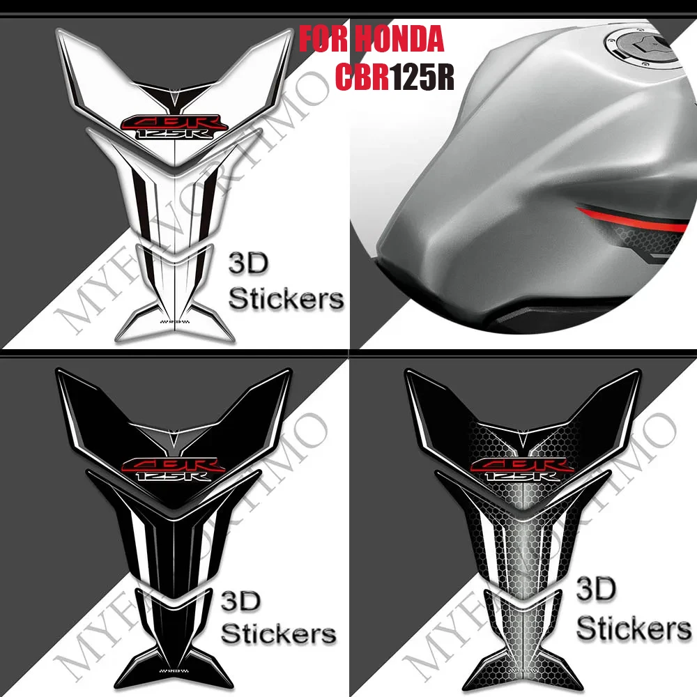 

For Honda CBR 125 R CBR125R Stickers Decals Gas Fuel Oil Kit Knee Fish Bone Tank Pad Anti-scratch decorativ Protection