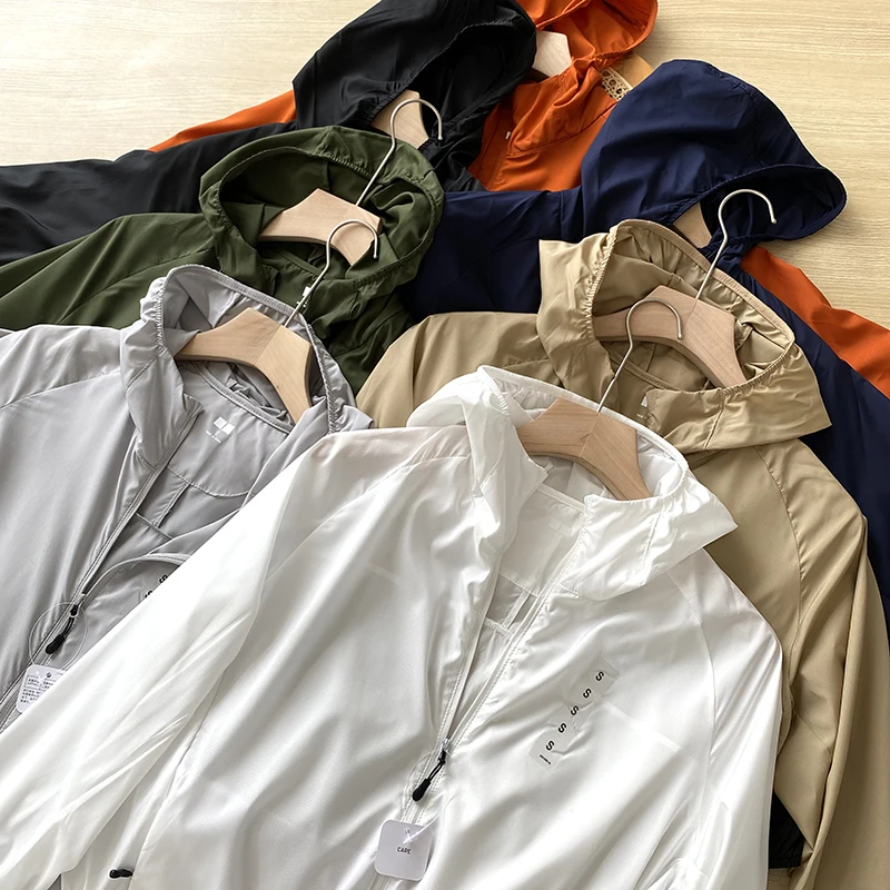 

Lightweight Breathable UV Protection Hat for Men Summer Anti-Uv Jaet Skin Clothes Try-On Room Casual ular Loose Fit