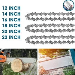 12/16/18/20 Inch Gasoline Chainsaw Chain Oil Saw Blade Parts 325,3/8,Right-angle Chains Garden Power Tool Steel Chainsaws CHAINS