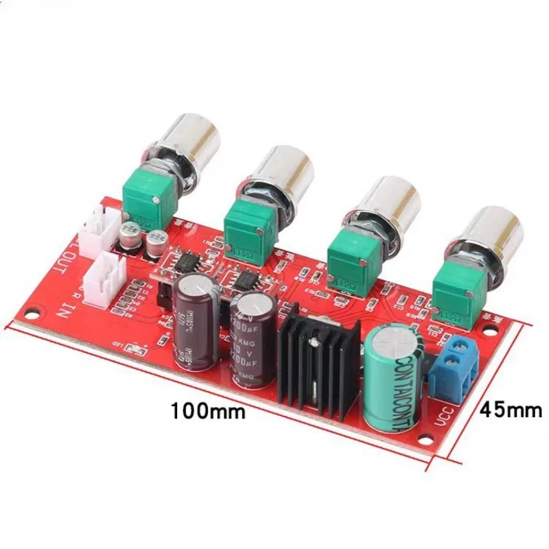 For AD828 front stage board HIFI power amplifier tone board high and medium bass balance amplification potentiometer single