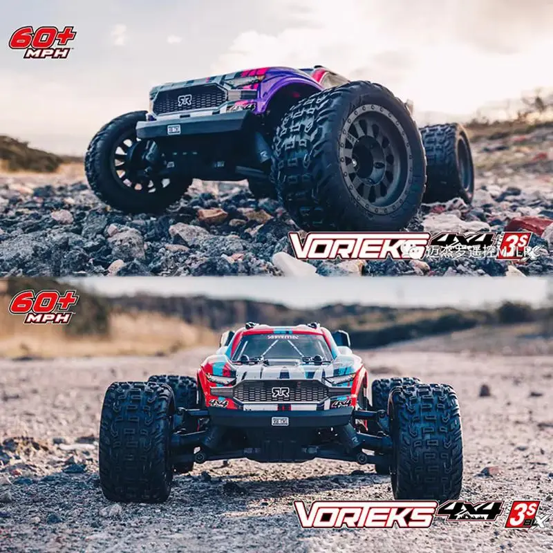

Arrma V3 T2 Votex Vorteks 1:10 Simulation 2.4G Full Scale Remote Control Four-Wheel Drive Off-Road High-Speed Stunt Truck Model