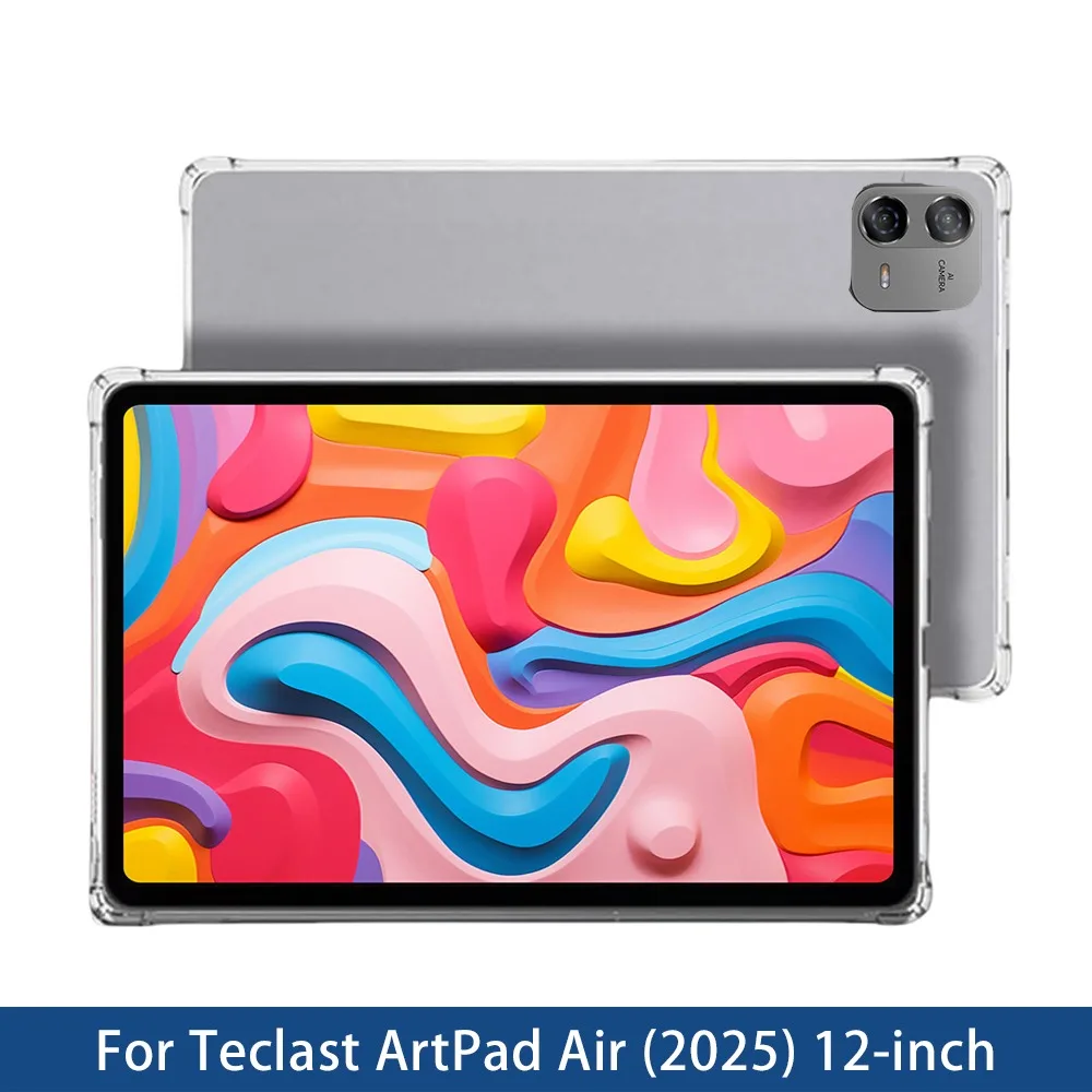 Case For Teclast ArtPad Air 11-inch Tablet Cover TPU Material Transparent SoftSilicone Drop Protection with 4 Shockproof Airbags