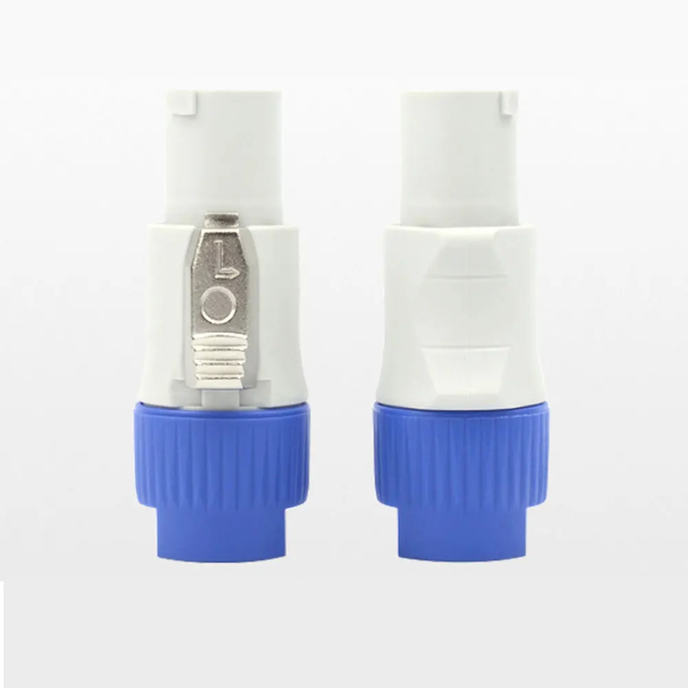 20A PowerCON TRUE1 Connector IP65, 3-Pin Input Output Plug Socket for Stage Show Moving Head Beam Light LED Display